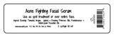 Acne Fighting Facial Serum, .5 ounce (15ml)