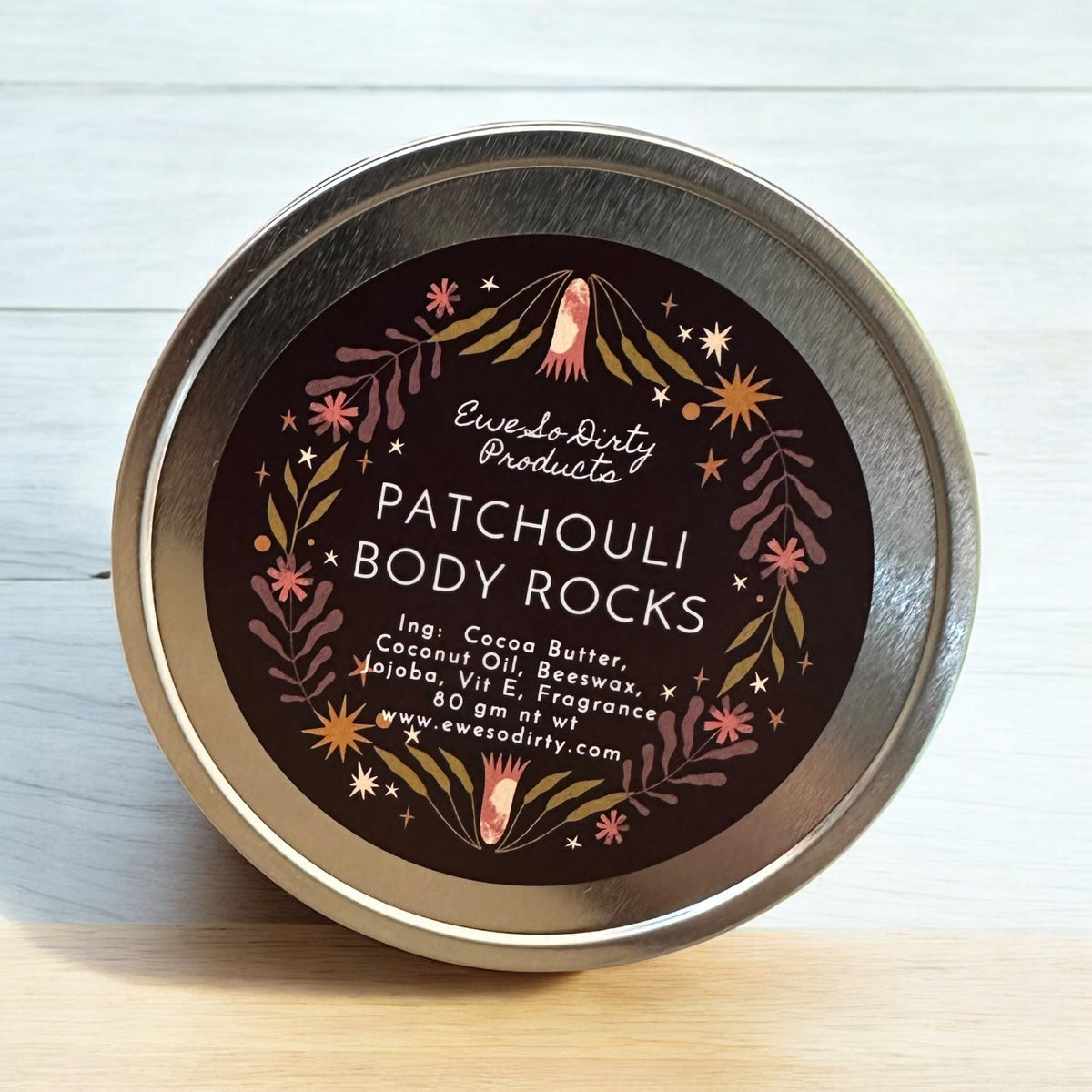 Patchouli Body Rocks Moisturizer, 80 gm – Ewe So Dirty