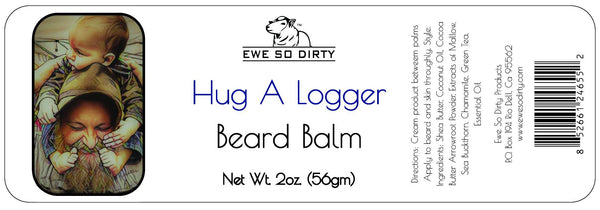 Beard Balm & Leave in Conditioner, HUG A LOGGER, 2oz