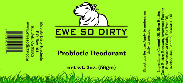 Tea Tree Probiotic Deodorant, 2 ounce, assorted scents!