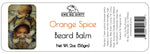 Beard Balm & Leave In Conditioner, ORANGE SPICE, 2 oz